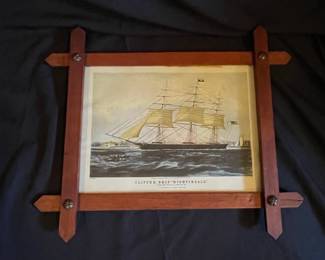Currier & Ives Clipper Ship Nightingale Lithograph