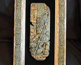 Zarebski Maya Bonampak Relief Sculpture
