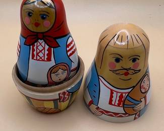 Vintage Soviet Matryoshka Nesting Doll