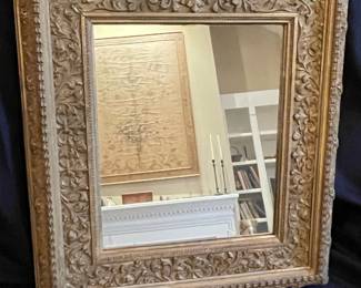 Antique Baroque Revival Giltwood Mirror