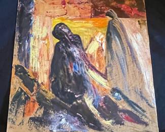 Original Expressionist Figural Oil Painting