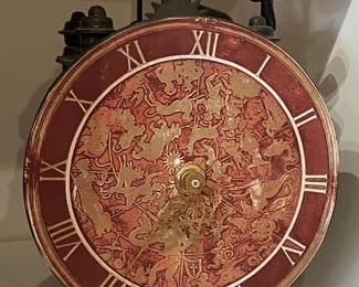 Vintage Astronomical Zodiac Table Clock with Bell