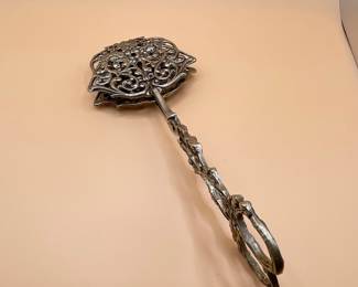 Victorian Sterling Silver Pastry Tongs