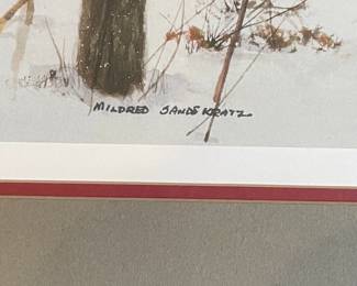 Mildred Sands Kratz Winter Antiques Shop Limited Edition Print 450/950
