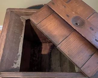Antique White Cedar Butter Churn