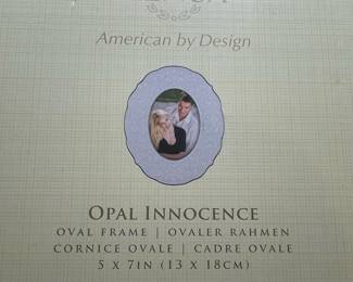 Lenox Opal Innocence 5x7 Oval Picture Frame
