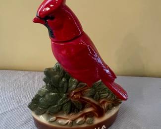1972 Ezra Brooks Virginia Cardinal Liquor Bottle