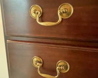 Queen Anne Style Cherry Highboy Chest