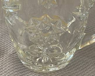 Anchor Hocking Star of David Creamer and Sugar Bowl Set