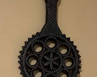 Vintage Cast Iron Trivet - JZH 1948 P