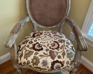 Louis XVI Style Cane Back Armchair