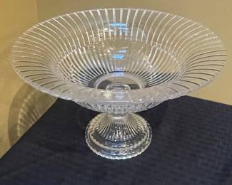 Vintage Ribbed Pedestal Footed Candy Dish