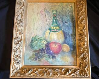 E. Guthy Still Life Painting, 1960