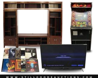 Ping golf clubs, Willow Tree, Georges Briard, Limoges, Arteriors lighting, needlework stand, fiber optic clocks, pottery, cowboy boots, trinket boxes, cookbooks, small appliances, movie posters, decorative eggs,  and much more!