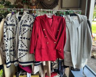 Cardigans, blazers, long open cardigans
