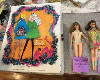 Barbies British cousin dolls and a variety of clothing with accessories
