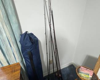 Vtg fishing rod n reels