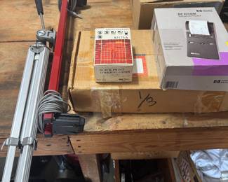 Vtg chronograph with tripod, printer and paper