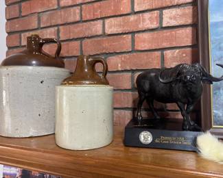 Old whiskey jugs