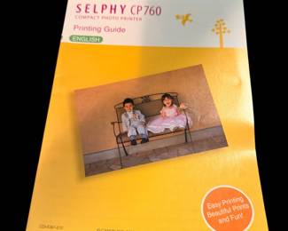 light blue Canon SELPHY CP760 Compact Photo Printer