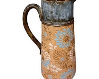 Royal Doulton Lambeth Slaters White/Blue Floral Water Jug /pair
