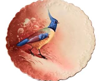Antique B&H Limoges France Pheasant Plate Game Bird Collectible
