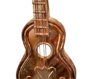 Vintage Berkeley Designs Metal Wind Up Music Box Playing Love Me Tender.