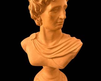bust reproduction of the classic Apollo Belvedere sculpture.