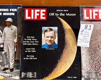 'One Small Step For Man...' (3 Life Lunar Landing Magazines, C. 1969)