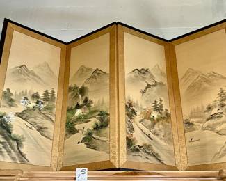 Vintage 4-Panel Screen