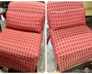 Pair of Vintage Slipper Chairs 