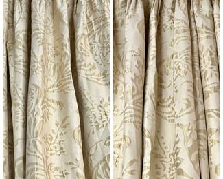 Pair of custom drapery panels