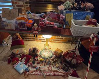 Tons of crafts for all seasons, Christmas items including ornaments (some Hallmark)