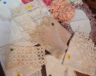 Doilies, lace work
