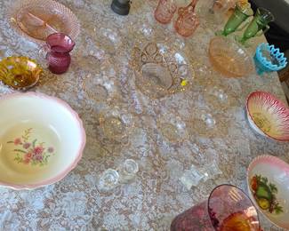 Various antique dishes