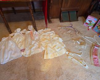 Dolls clothes and lace work