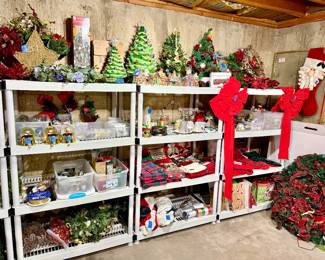 Christmas (shelving for sale too) 