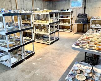 All the Shelving Racks are for sale. This isn't even half of the Tableware we have. 