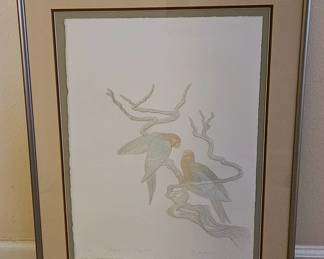 Ed Morgan Embossed Print (Listed Taos Artist) 