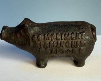 Compliment Birmingham Realtors Cast Iron Advertising Pig