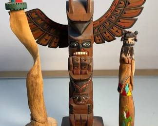 Native American Collectibles HopiTewa, Taos Pueblo Gary Rice Kwakiutl