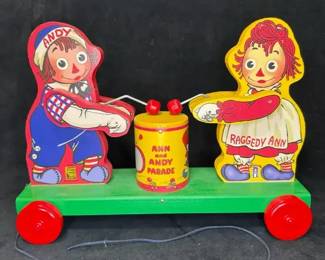 FisherPrice Raggedy Ann Andy Parade Pull Toy