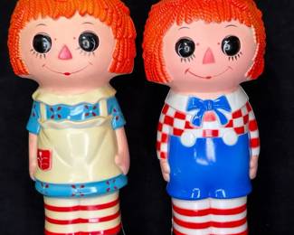1976 Janex Raggedy Ann Andy Night Lights