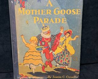 1929 first edition of A Mother Goose Parade, written and illustrated by Justin C. Gruelle