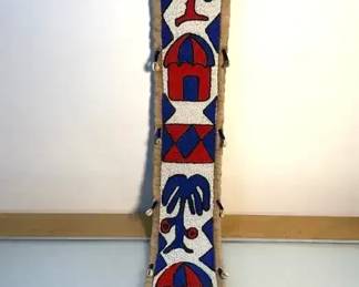 Yoruba beaded diviners sash or wall hanging