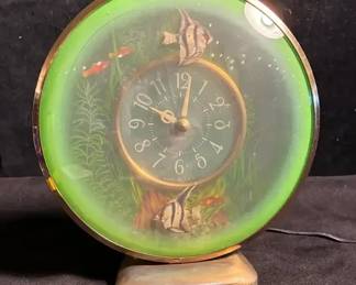 Sessions Aquarius Angel Fish Motion Clock For Repair