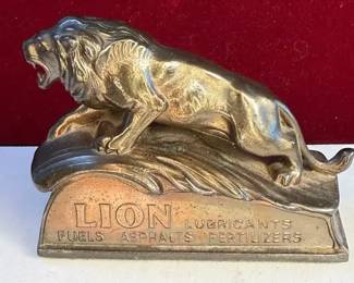 Lion Oil Company Metal Paperweight