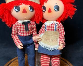 Vintage Nasco Raggedy Ann Andy Articulated dolls