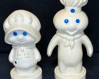 1974 Pillsbury Poppin Fresh and Poppie salt pepper shakers