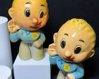 Lennie Lennox Furnace Man Salt Pepper Shakers